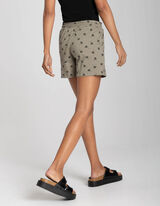 Pantaloncini - Stampa allover - verde chiaro