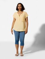 Blouse - Viscose - jaune clair