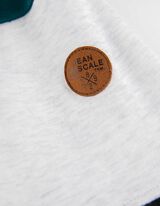 Hoodie - Color-Blocking - t&uuml;rkis