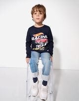 Longsleeve - Hot Wheels - donkerblauw