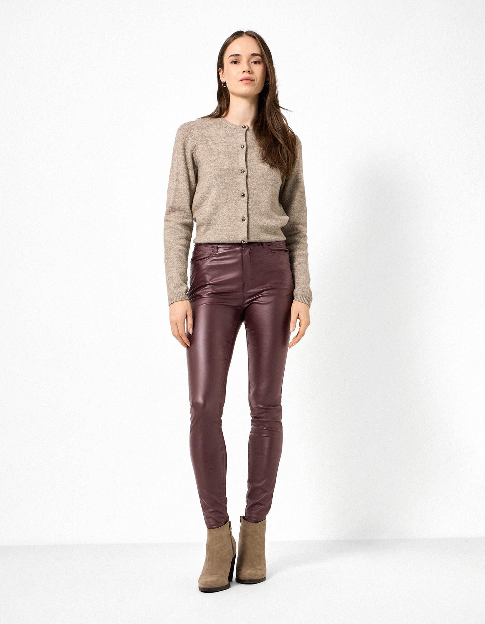 Hose - Skinny Fit - Lila