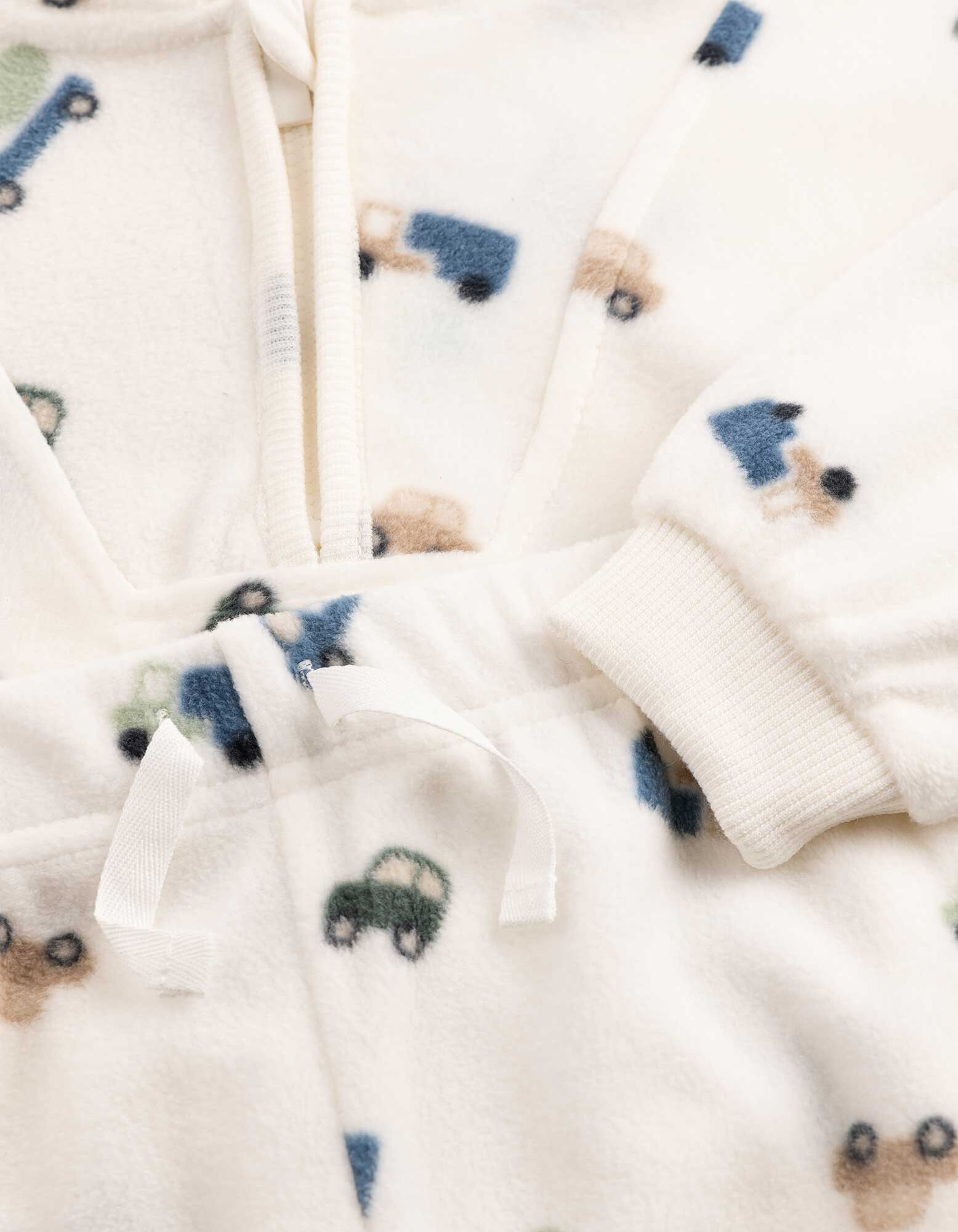 Set aus Sweatshirt und Hose - Fleece - Off-White