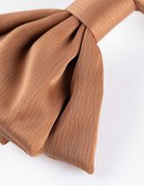 Hřeben na vlasy - Aplikace mašličky - hneda