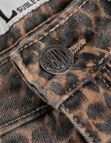 Pantaloncini - Motivo leopardato - marrone chiaro