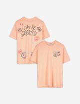 T-Shirt - Allover-Print - orange
