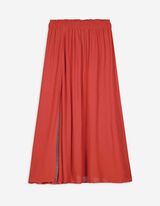 Gonna midi - Spacco laterale - rosso scuro
