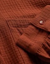 Bluse - Musselin - dunkelrot