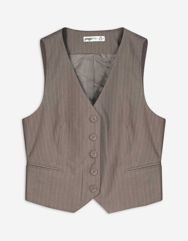 Gilet - lichtbruin