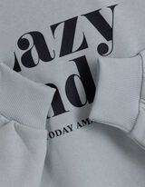 Sweatshirt - Tekst - lichtblauw
