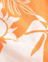 Pantaloncini - Misto lino - arancione