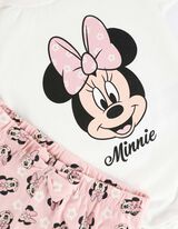 zestaw body i szorty - Myszka Minnie - bialy