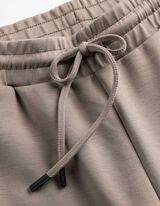 Jogger pants - Contrasterende inzetten - beige