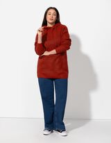 Trui - Grof breisel - donkerrood