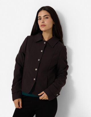 Jacke - Knopfleiste - Schwarz