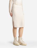 Midisukňa - &Uacute;plet - bezova