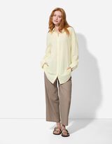 Overhemd - Strepen - lichtgeel