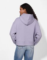 Mikina s kapuc&iacute; - Jednobarevn&eacute; - lila