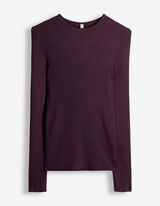 Pullover - Rippenstruktur - Lila