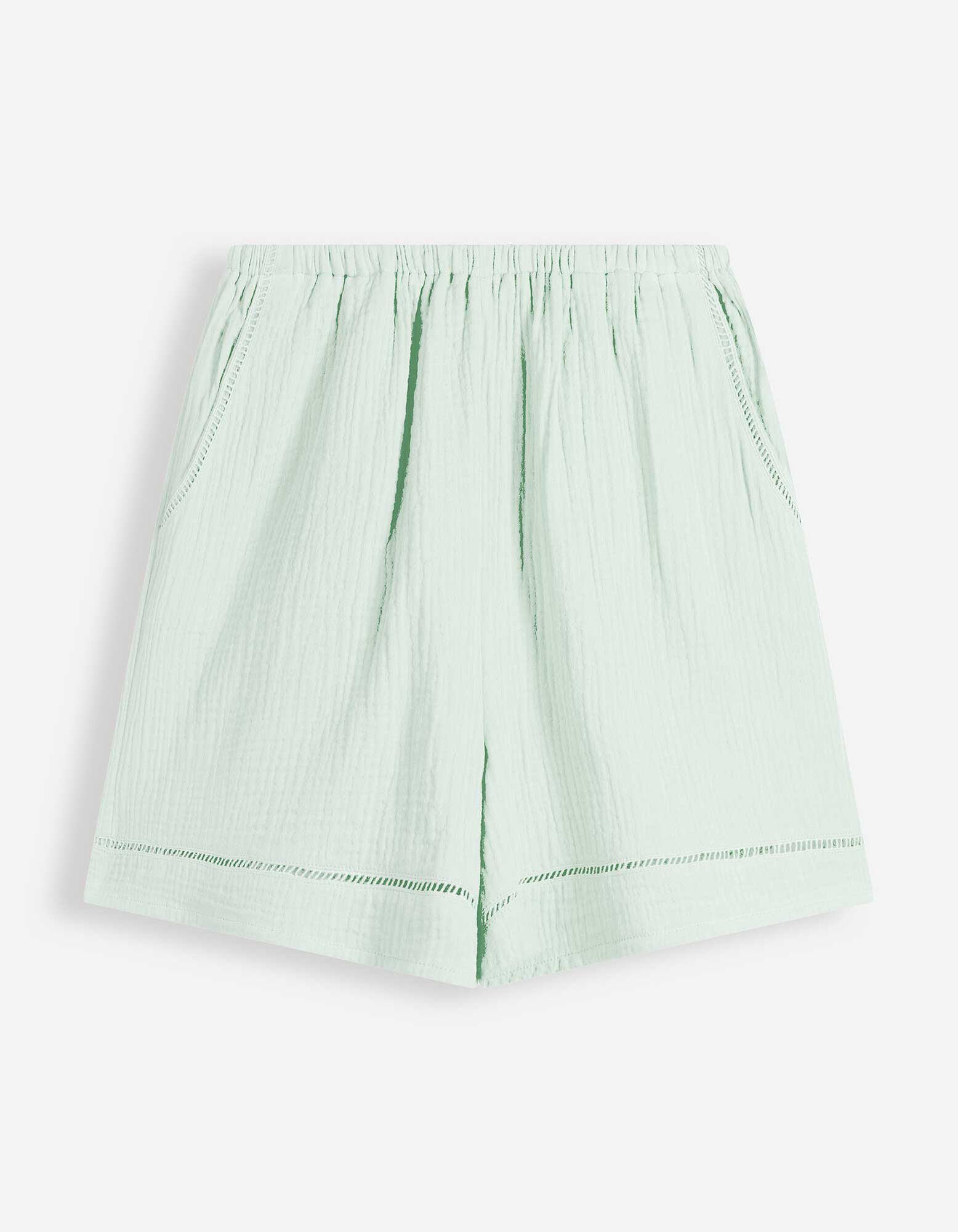 Shorts - Musselin - gr&uuml;n