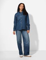 Jeanshemd - dark blue denim - blau