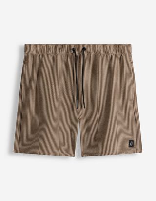 Badehose - Streifen - Braun