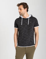 Tricou - Glugă - Negru