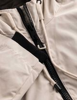 Outdoorjacke - Kapuze - wei&szlig;