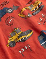 Shirt - Frontprint - dunkelrot