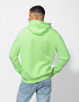 Mikina s kapucňou - Zmes bavlny - svetlozelena