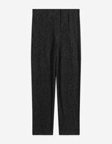 Set t-shirt en broek - Plissee - zwart