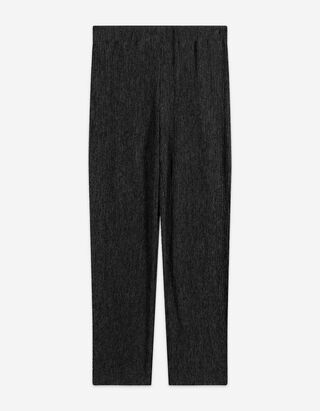 Set t-shirt en broek - Plissee - zwart