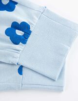 Pižaminės kelnės - Įvertas raištelis apačioje - sviesiai melynas