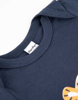 glaustinukė ilgomis rankovėmis - Su paveikslėliais - tamsiai melynas