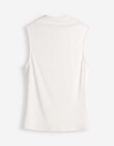 Top - Stehkragen - wei&szlig;