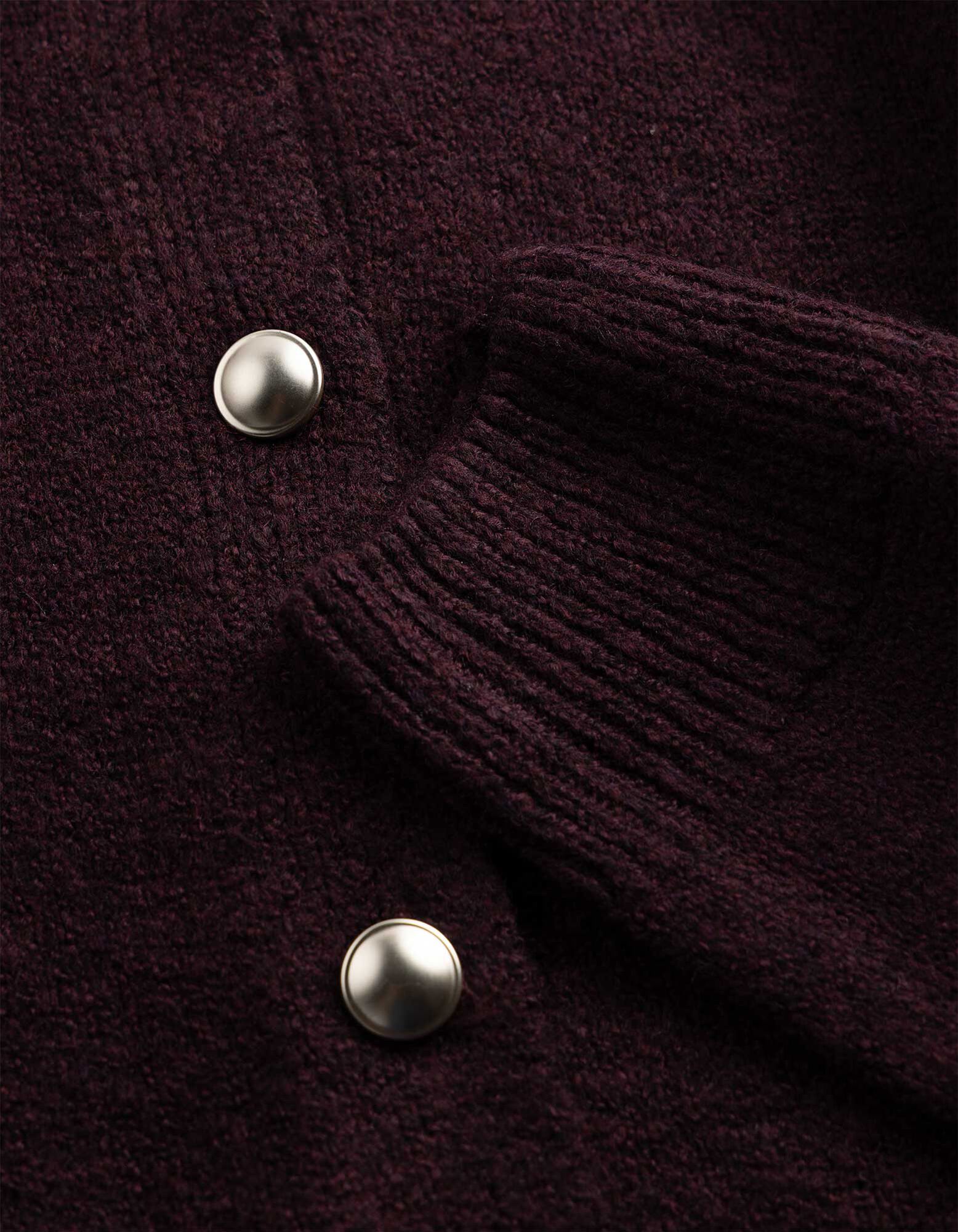 Cardigan - Knopfleiste - Lila