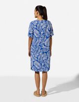 Jurk - Print all-over - blauw