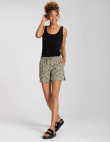Pantaloncini - Stampa allover - verde chiaro