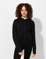 Felpa aperta - Contenuto di modal - nero