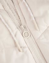 Prošiveni prsluk - Spuštena ramena - svijetlo siva