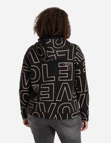 Kapucnis felső - Zsinóros kapucni - fekete