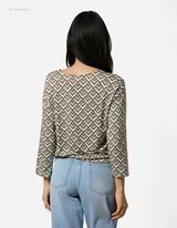 Shirt - Knotendetail - dunkelgr&uuml;n