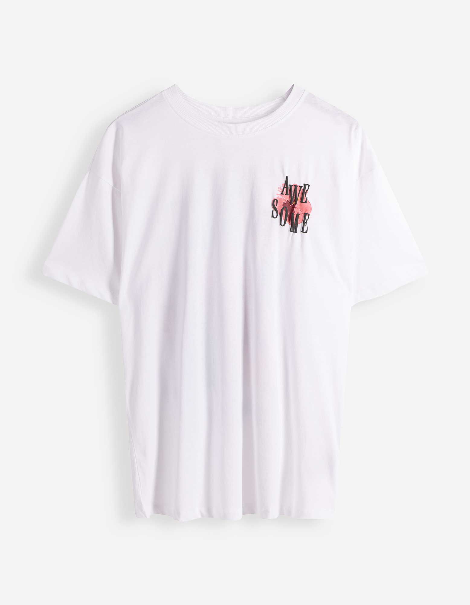 Tricou - Imprimare spate - Alb