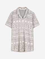 Overhemd - Jacquard - wit