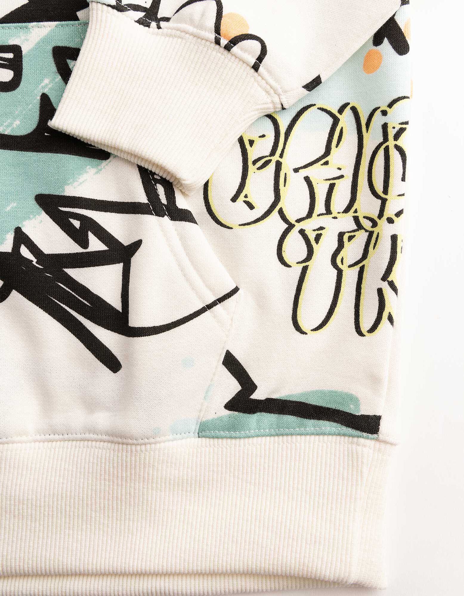 Hoodie - Print all-over - Off-White