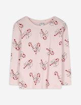 Longsleeve - Print all-over - roze