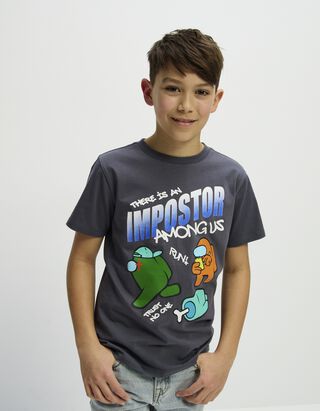 T-Shirt - Among US - dunkelgrau