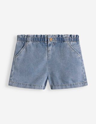 Kratke traperice - Tencel - plava