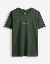 T-Shirt - einfarbig - Khaki