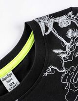 T-shirt - Paillettes doubleface - nero