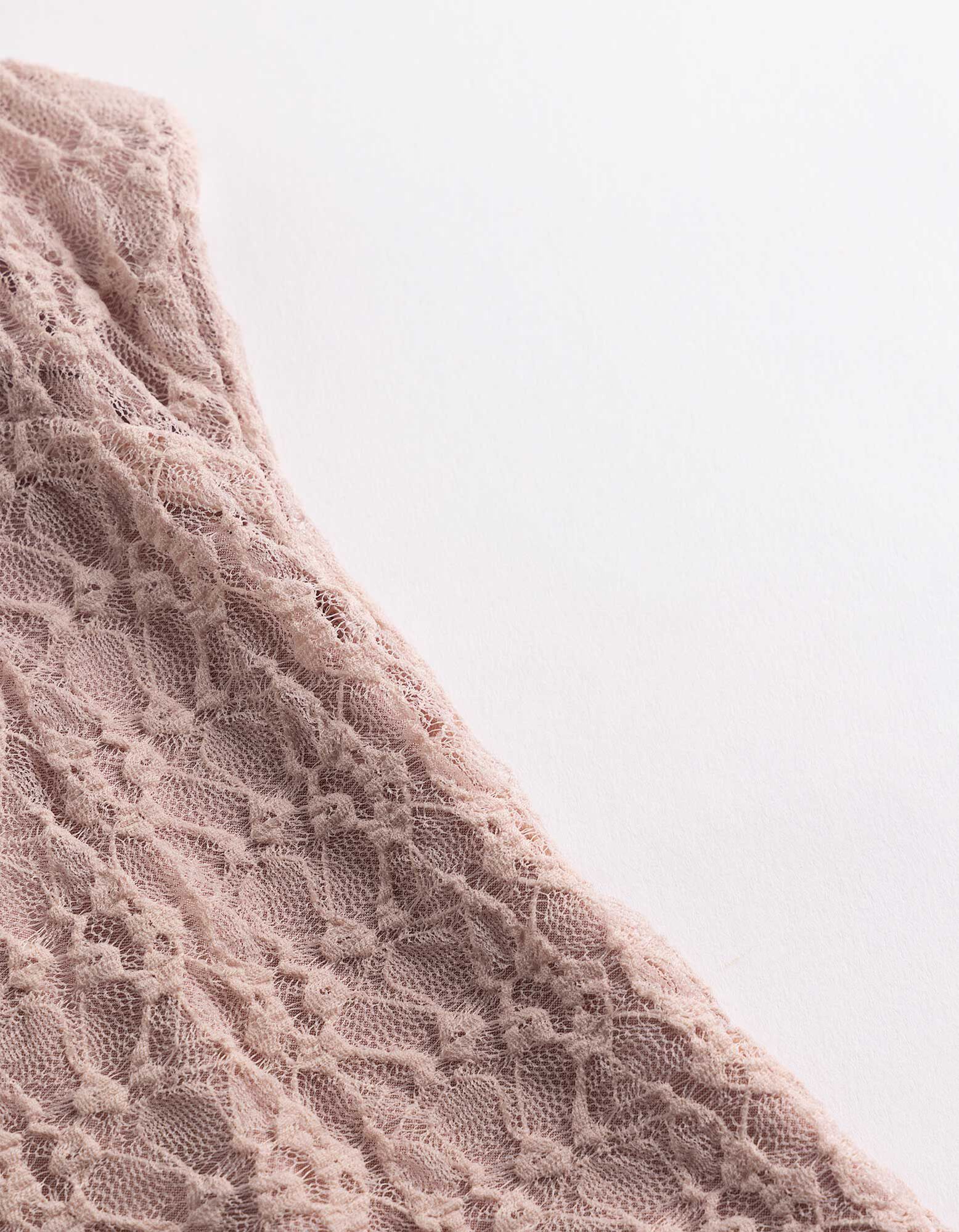 Top sans manches - Dentelle - ros&eacute; tendre 